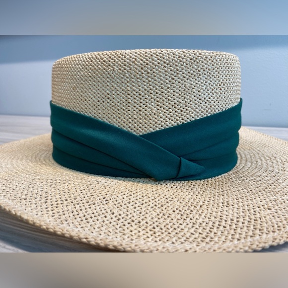 Vintage Town Talk Peanuts Charlie Brown Embroidered Banded Golf Straw Hat - Picture 5 of 13